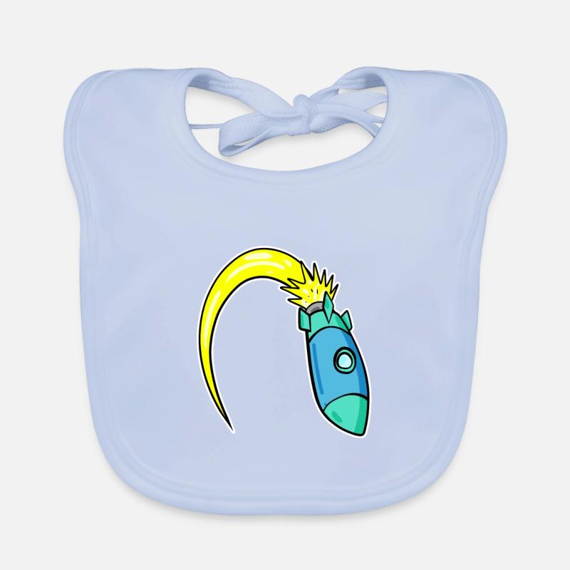 Fusée Bavoir bio Bébé