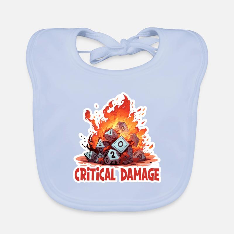 Game Master Critical Damage – Conception de RPG LARP Bavoir bio Bébé