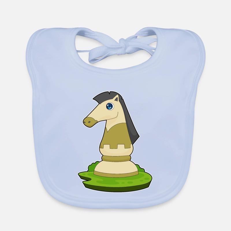 Pièce d’échecs Knight Chess Bavoir bio Bébé
