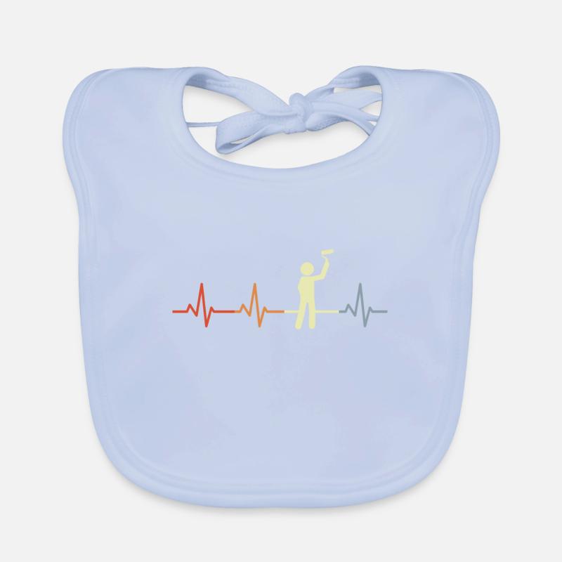 Master painter heart palpitations Organic Baby Bibs