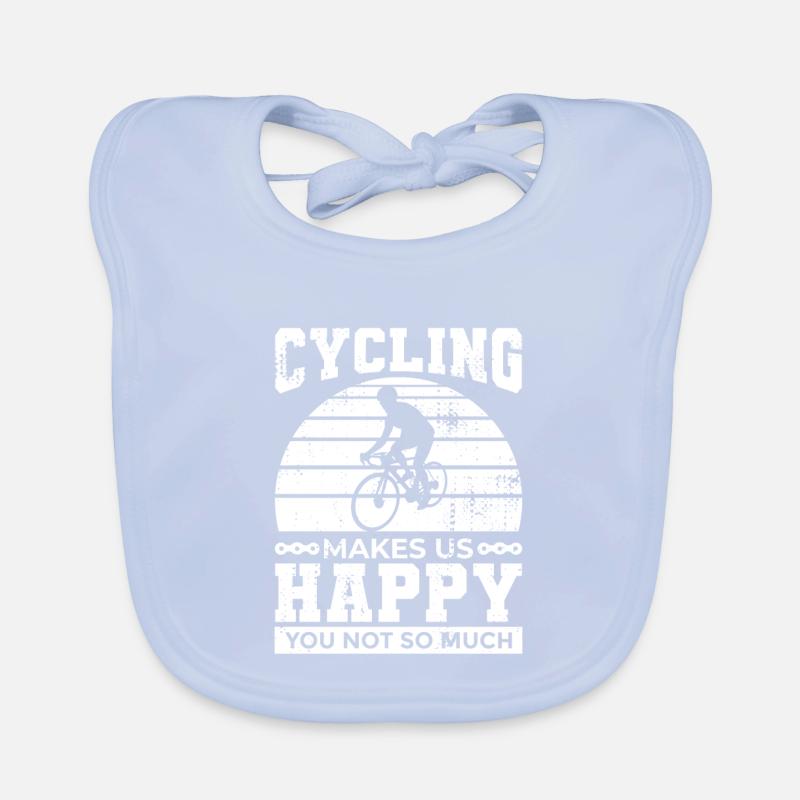 Cyclist Joke Organic Baby Bibs