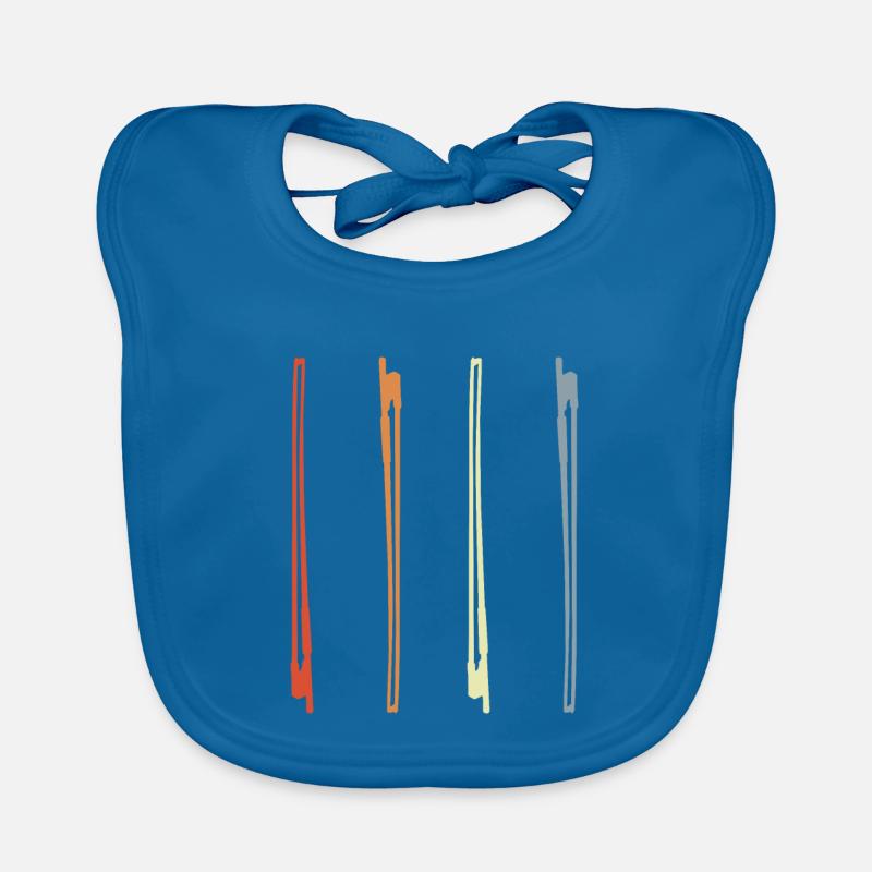 Dessin d’archet de violon Bavoir bio Bébé