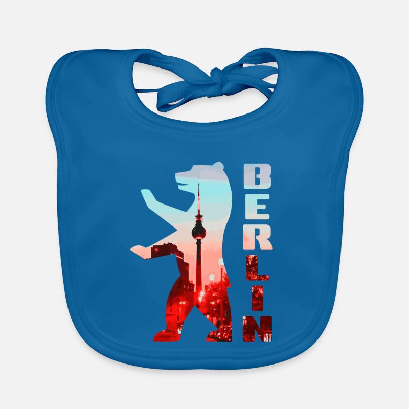 Ours de Berlin Bavoir bio Bébé