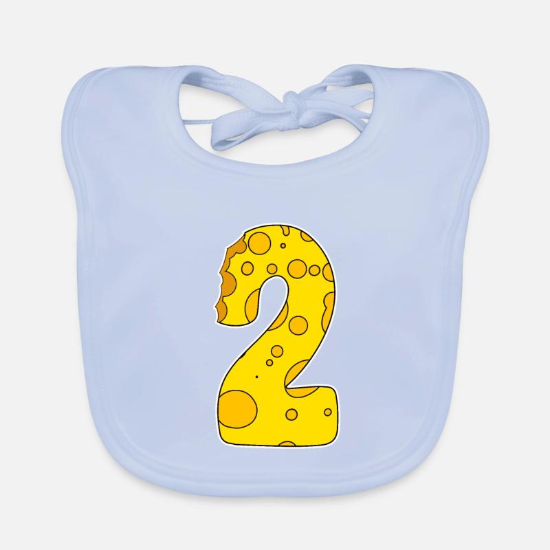 Numéro 2 - Deux - Deuxième Bavoir bio Bébé