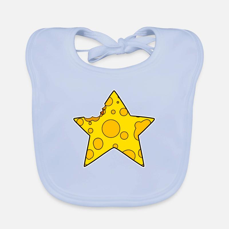 Cheese Star Organic Baby Bibs
