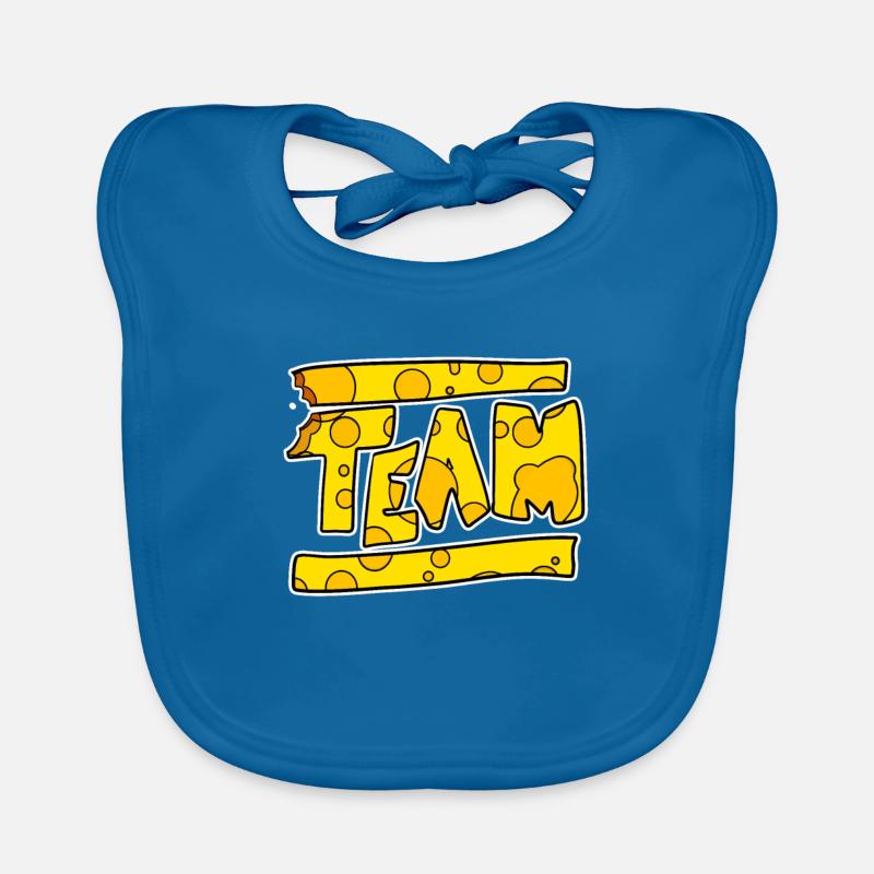 Team Cheese Team Crew Bavoir bio Bébé