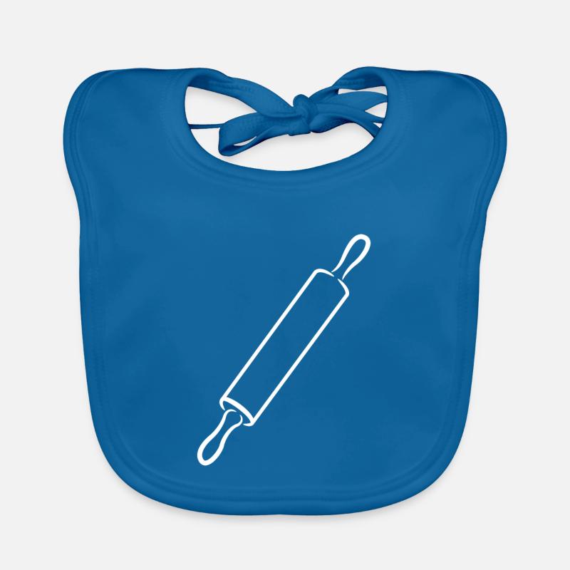 Rolling Pin Drawing Organic Baby Bibs