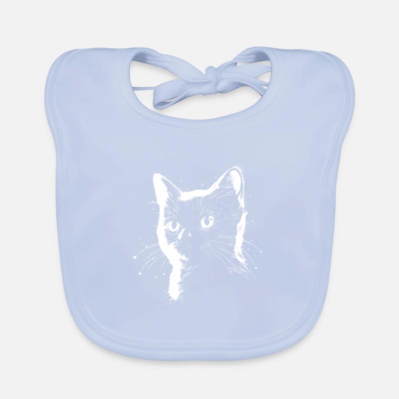 Dessin de chat Bavoir bio Bébé