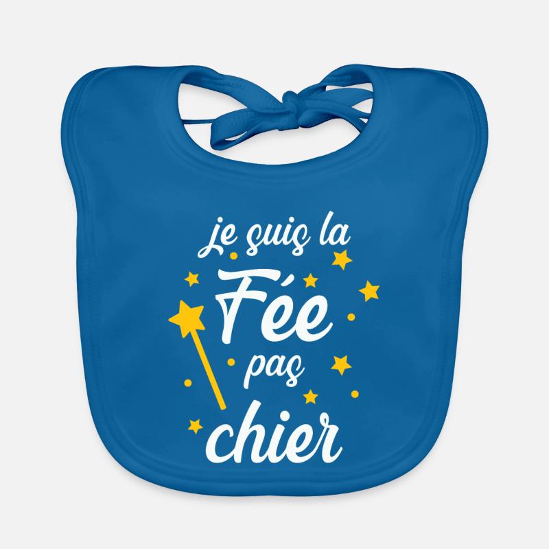 Je suis la Fée pas chier ! Bavoir bio Bébé
