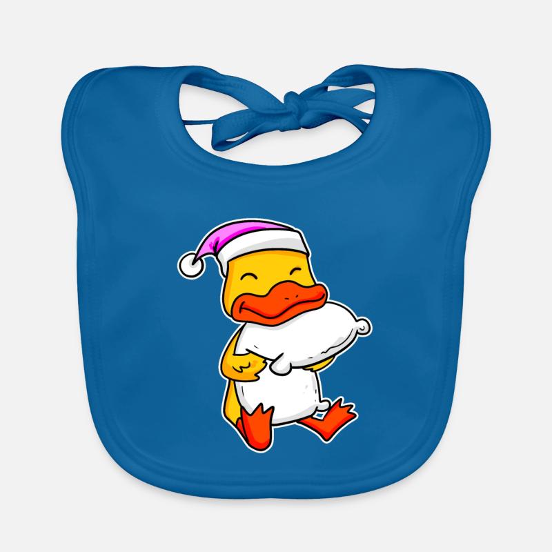Duck Tired Sleeping Sleeping Girl Organic Baby Bibs