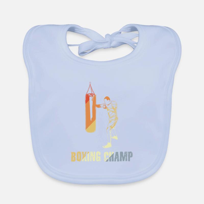 Champion de boxe Bavoir bio Bébé