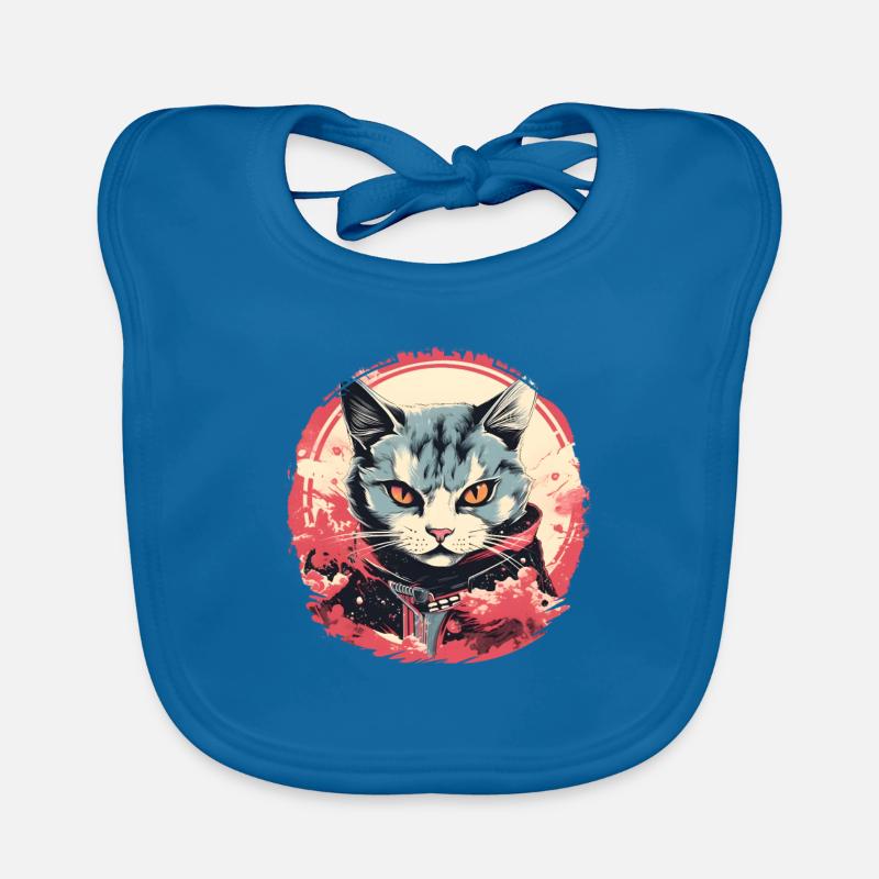 Style d’anime de chat Bavoir bio Bébé