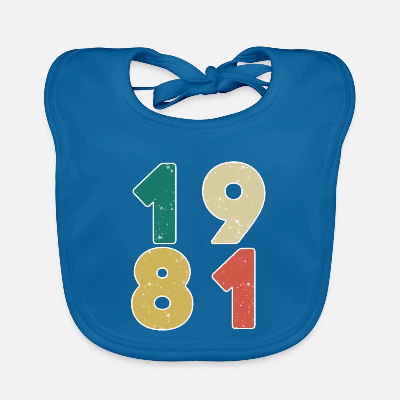 1981 - Year 1981 - Year 1981 Organic Baby Bibs