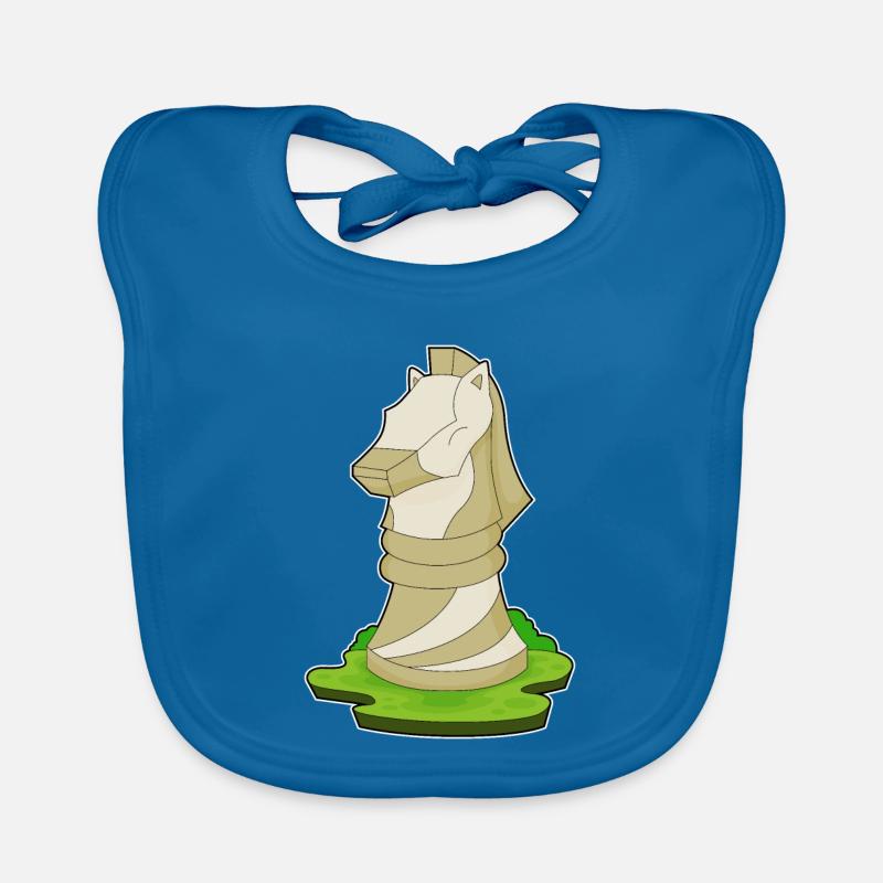 Pièce d’échecs Knight Chess Bavoir bio Bébé