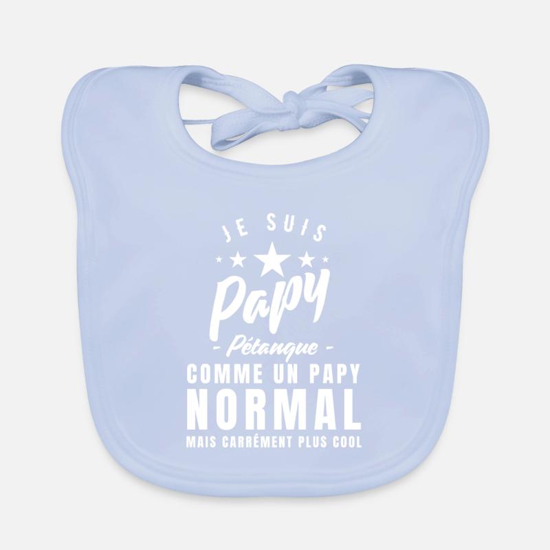 Ich bin ein Petanque-Opa Baby Bio-Lätzchen