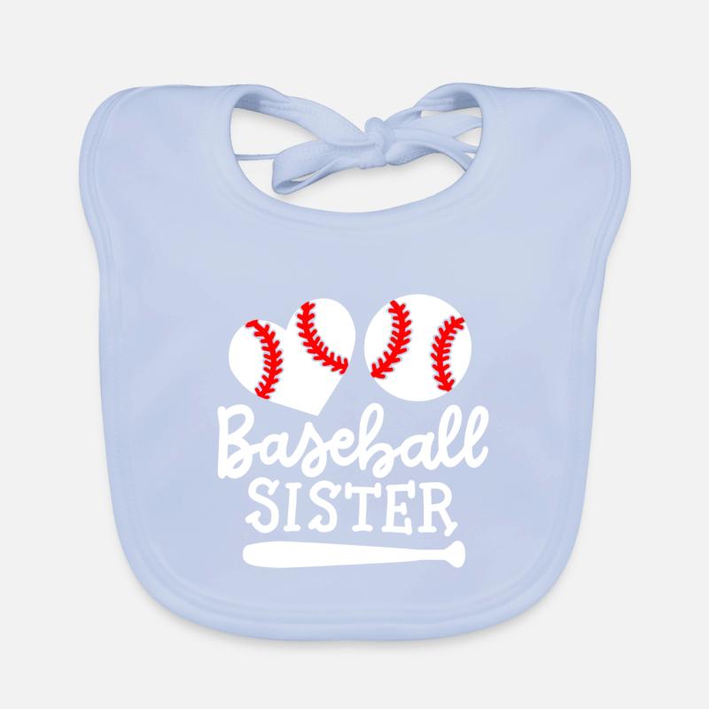 Baseball Baseballspieler Schwester Baby Bio-Lätzchen