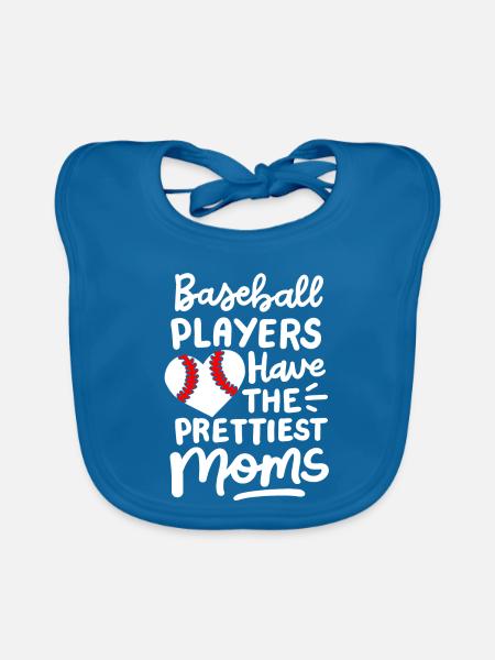 Baseball Baseball-Spieler - Baby Bio-Lätzchen - Pfauenblau