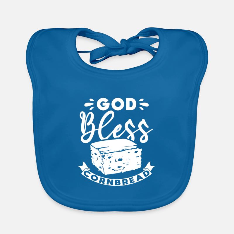 God bless the cornbread Organic Baby Bibs