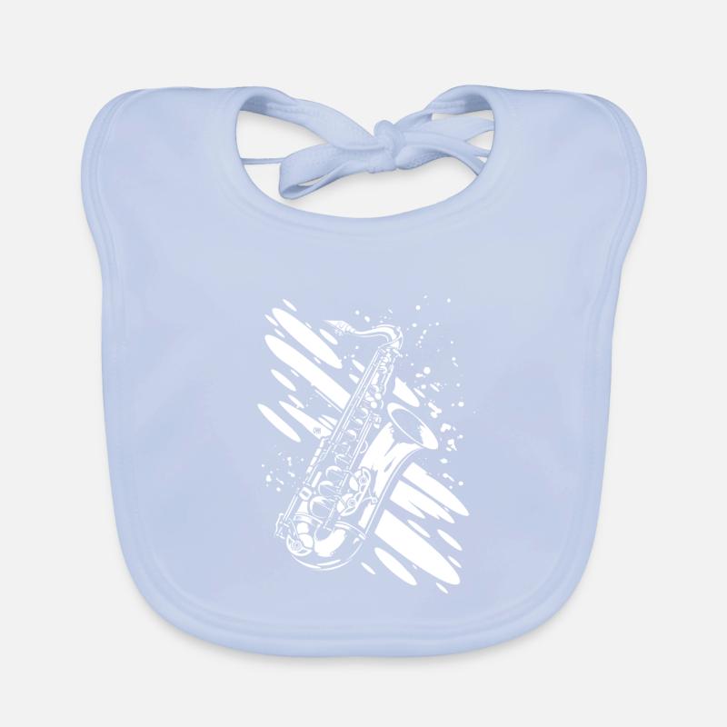 Saxophone Bavoir bio Bébé