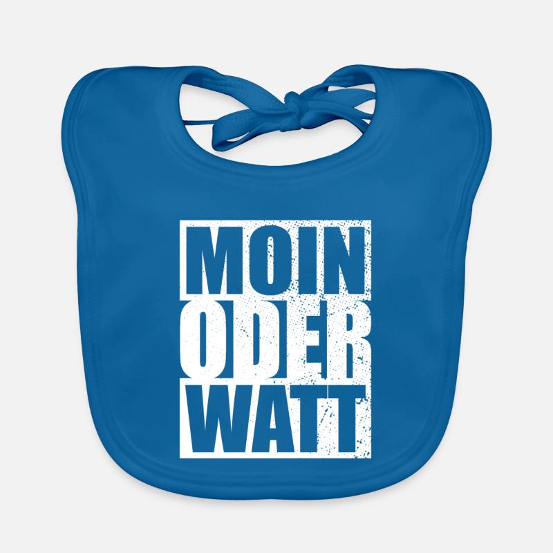 Moin Oder Watt Ruhrgebiet Ruhrpott Hamburg Moin Baby Bio-Lätzchen