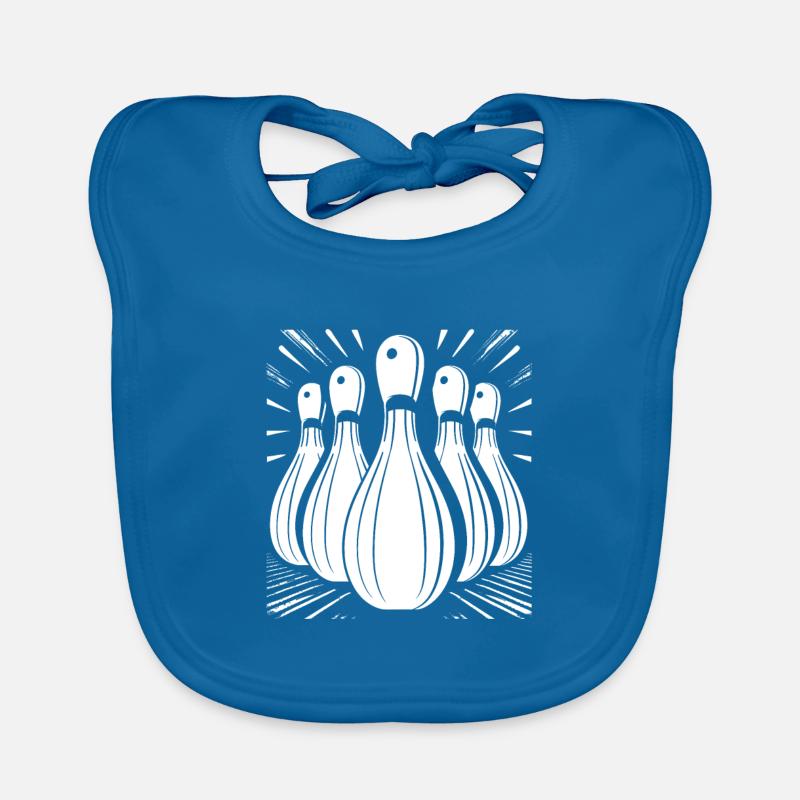Graphiques de bowling Bavoir bio Bébé