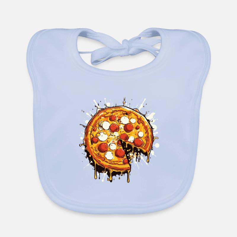 Graphique de pizza Bavoir bio Bébé