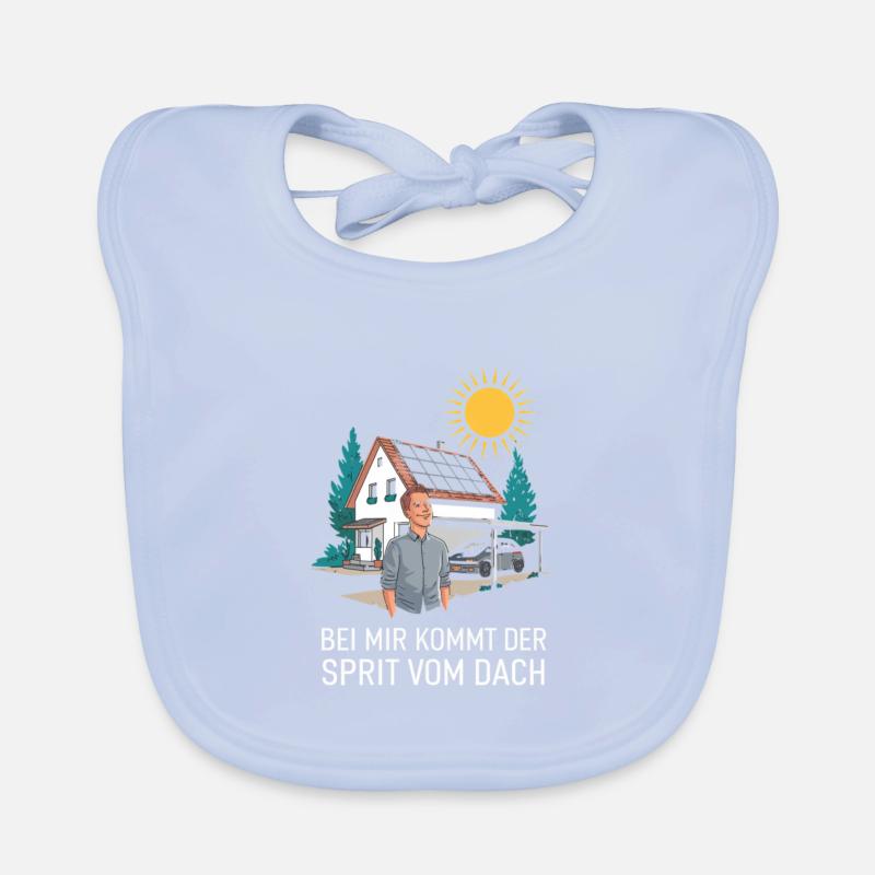 Strom vom Dach Solaranlage Solarenergie E-Auto Baby Bio-Lätzchen