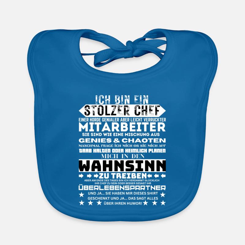 Ich bin der stolze Anführer einer Horde Baby Bio-Lätzchen