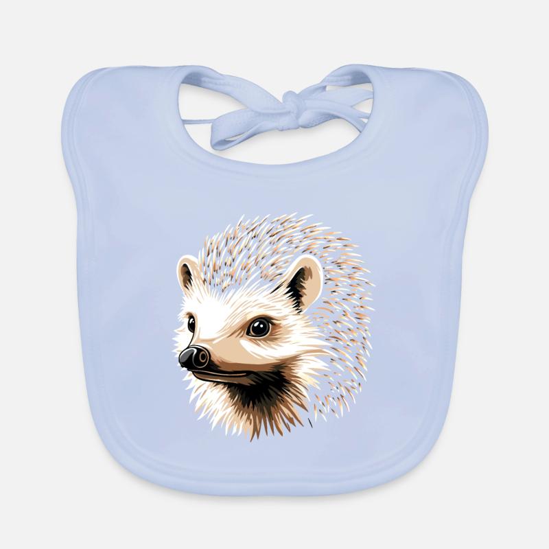 Hérisson Hérisson à ventre blanc Hérisson épineux Amour Hérisson mignon Bavoir bio Bébé