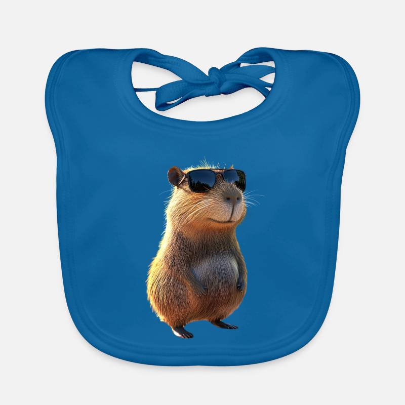 Capybara Be Capy Capybara Funny Capybara Organic Baby Bibs