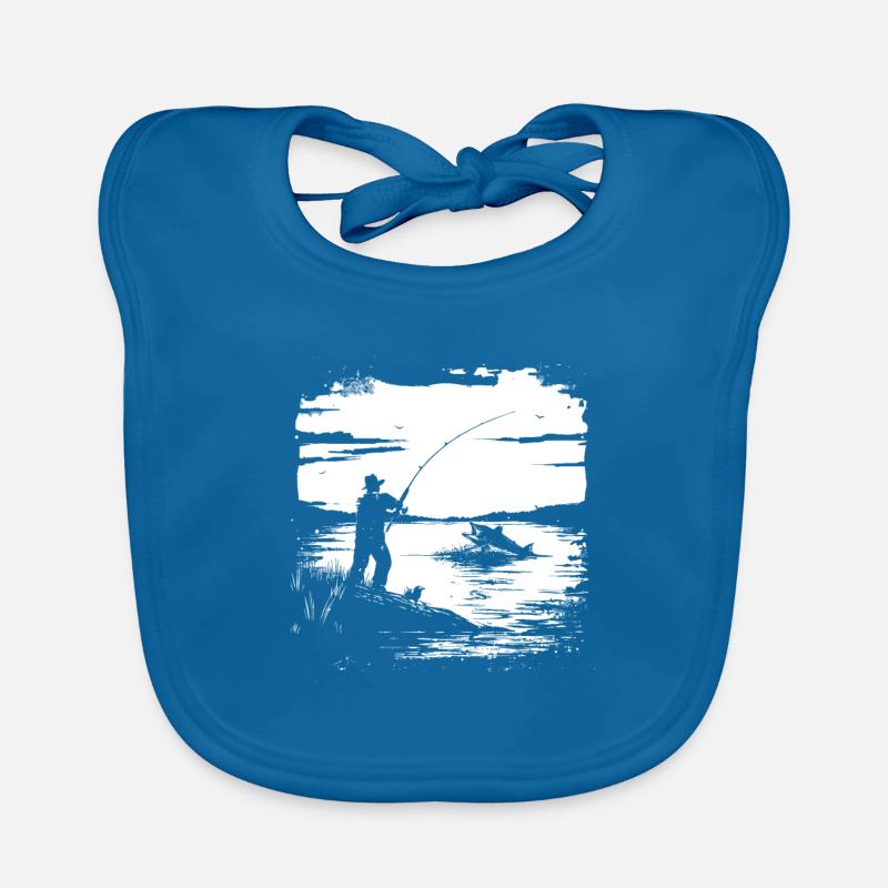 Graphique de pêche Bavoir bio Bébé