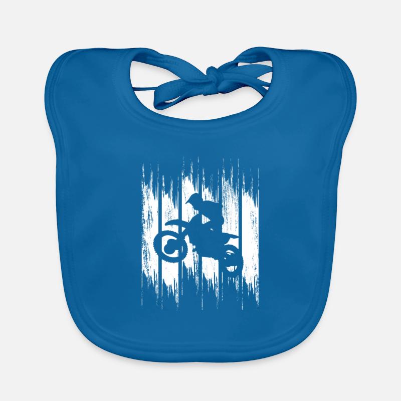 Motocross Retro Organic Baby Bibs