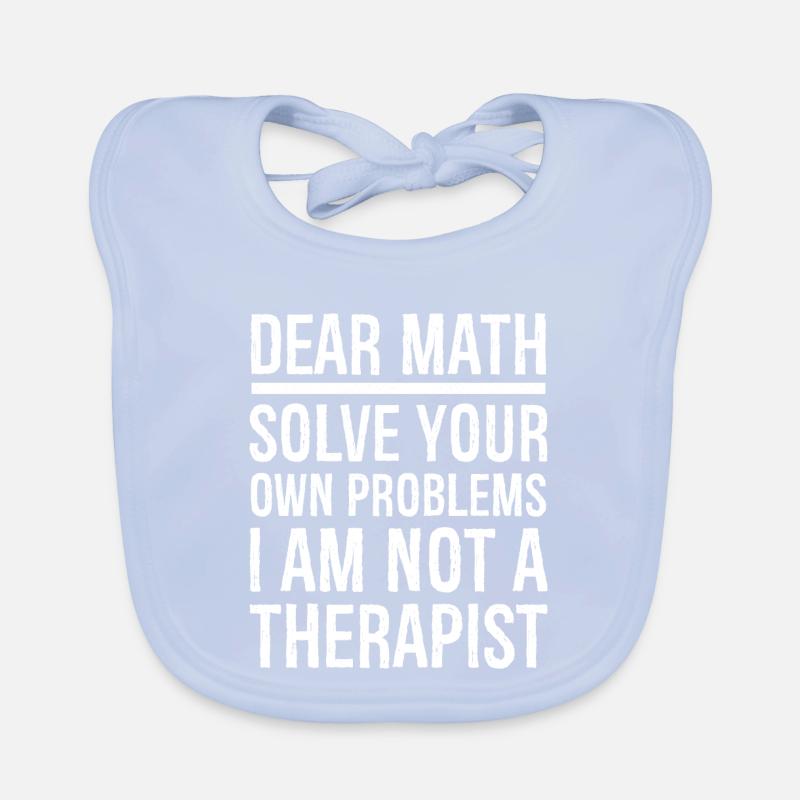 dear math funny shirt Baby Bio-Lätzchen