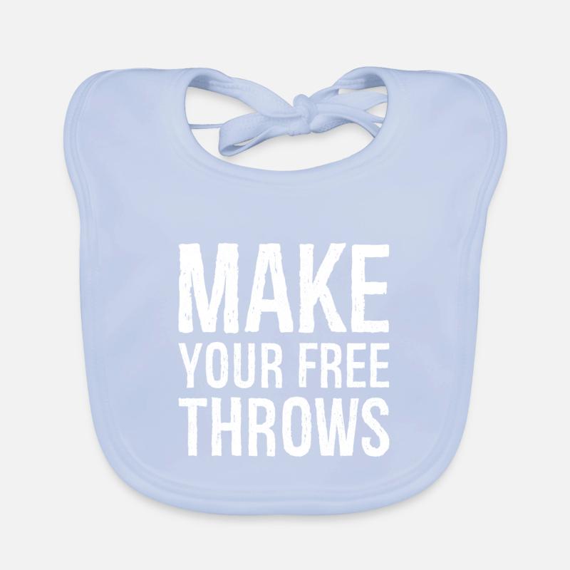 make your free throws Organic Baby Bibs
