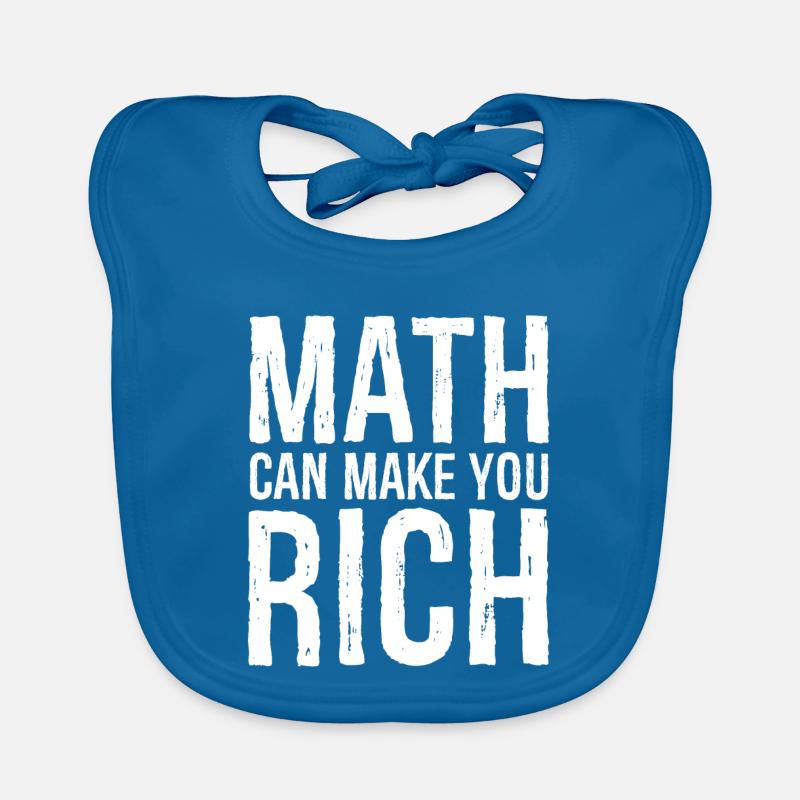 Mathematik kann reich machen Baby Bio-Lätzchen