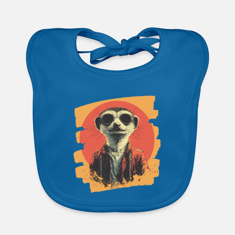Suricate Rétro Bavoir bio Bébé