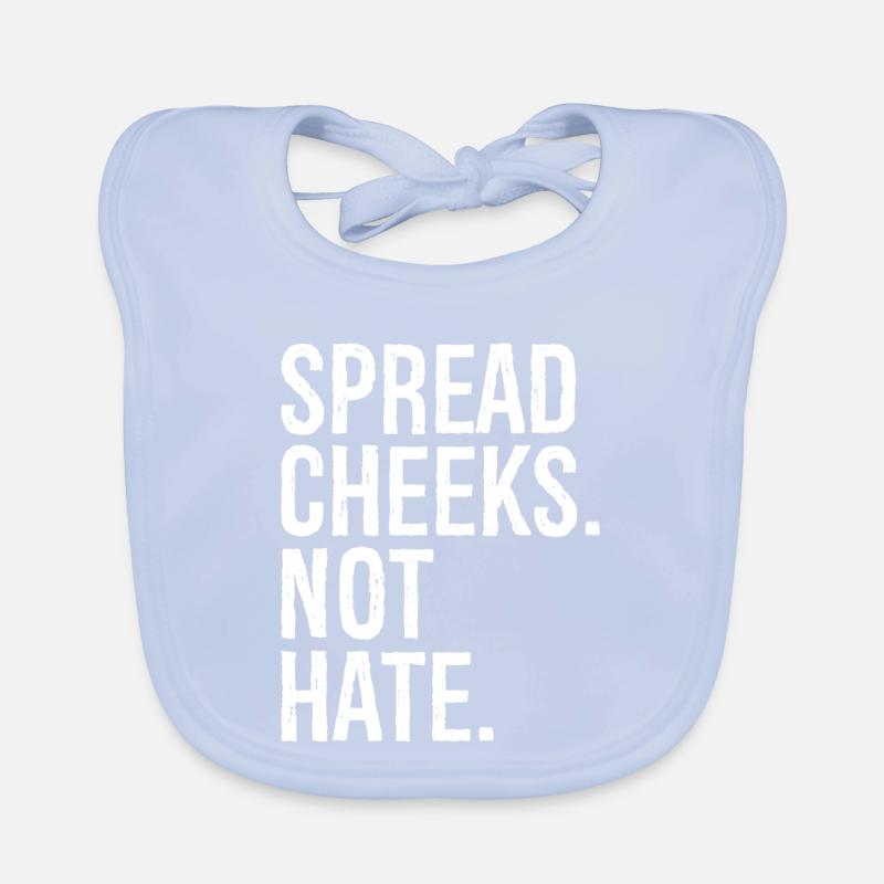 spread cheeks not hate Baby Bio-Lätzchen