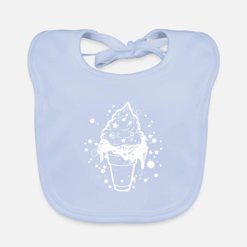 Softeis Skizze Baby Bio-Lätzchen