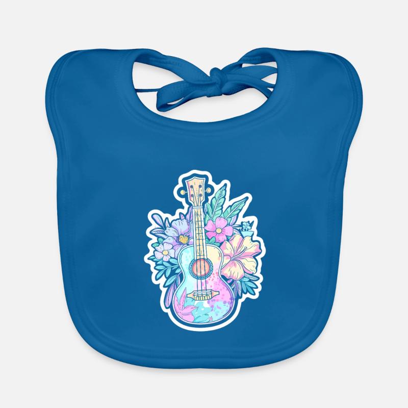 Ukulélé Style BD Bavoir bio Bébé