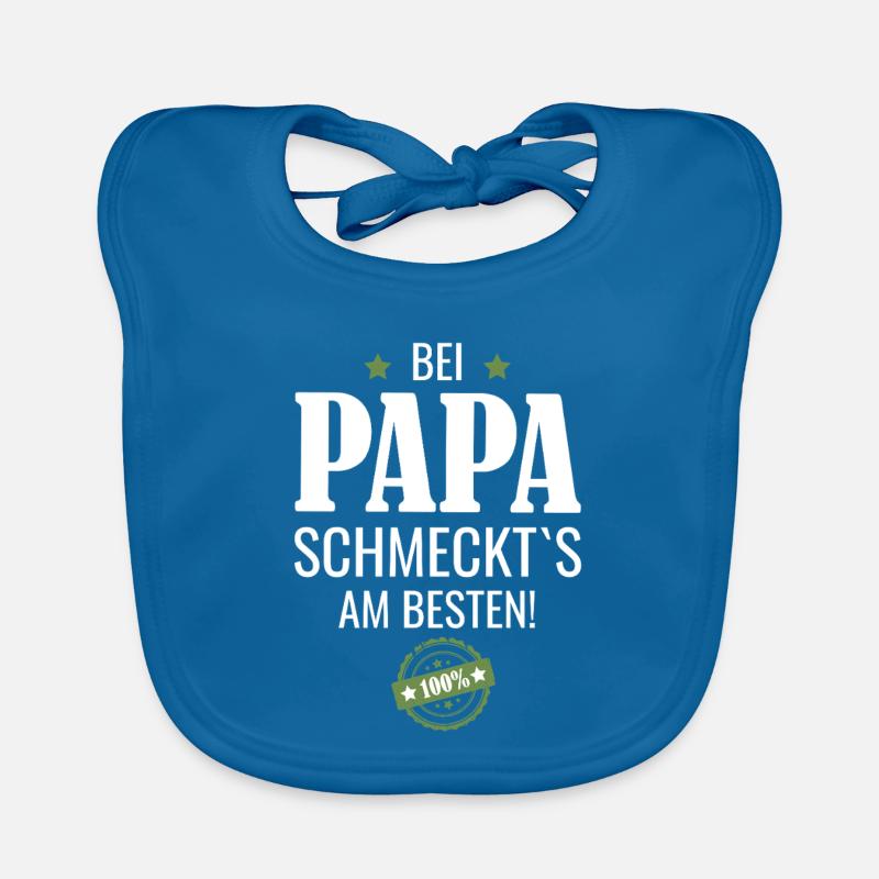 Bei Papa schmeckts am besten Baby Bio-Lätzchen
