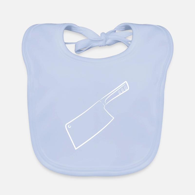 Hackmesser Skizze Baby Bio-Lätzchen
