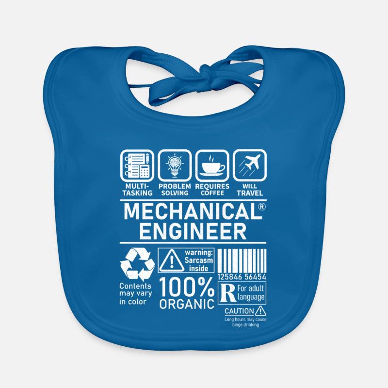 Mechanical Engineer multi tasking problem solving Organic Baby Bibs