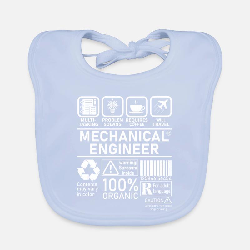 Mechanical Engineer multi tasking problem solving Organic Baby Bibs