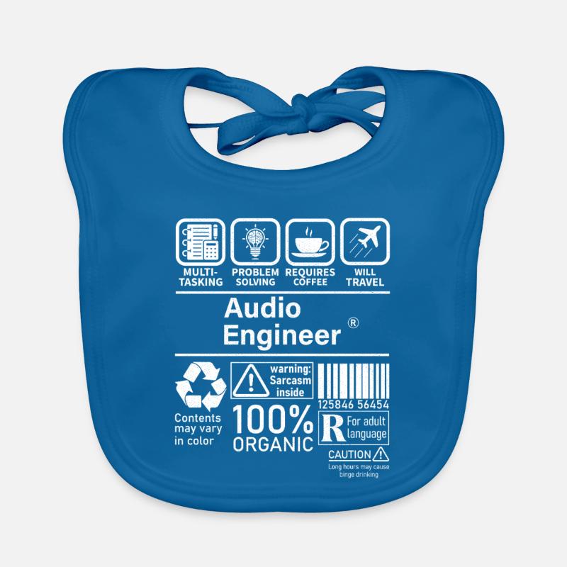 Audio Engineer multi tasking problem solving Organic Baby Bibs