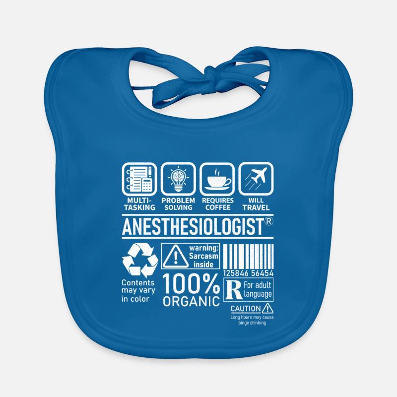Anesthesiologist multi tasking problem solving Organic Baby Bibs