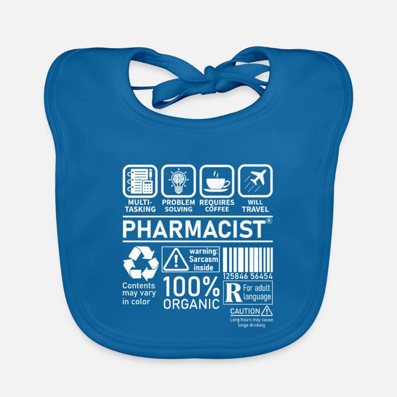 Pharmacist multi tasking problem solving Organic Baby Bibs
