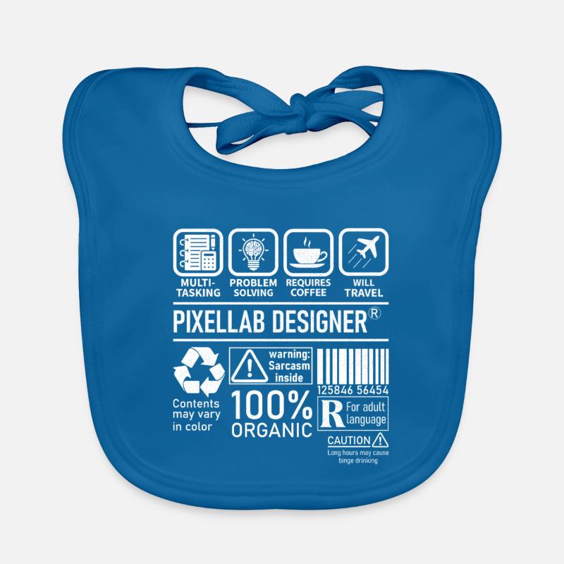 Pixellab Designer multi tasking problem solving Organic Baby Bibs