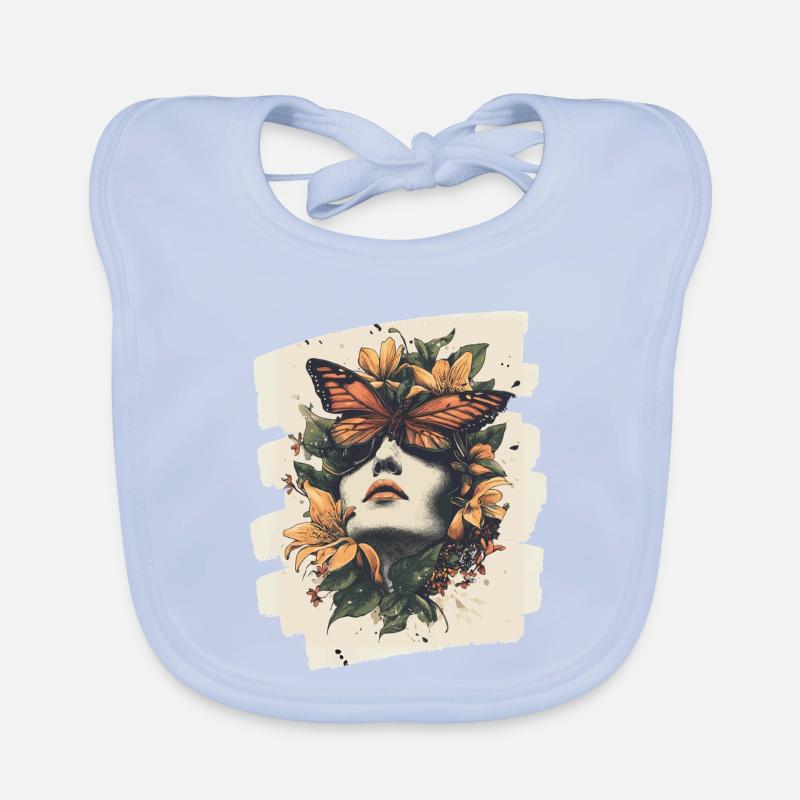Spring Spring Beginning Flowers Organic Baby Bibs
