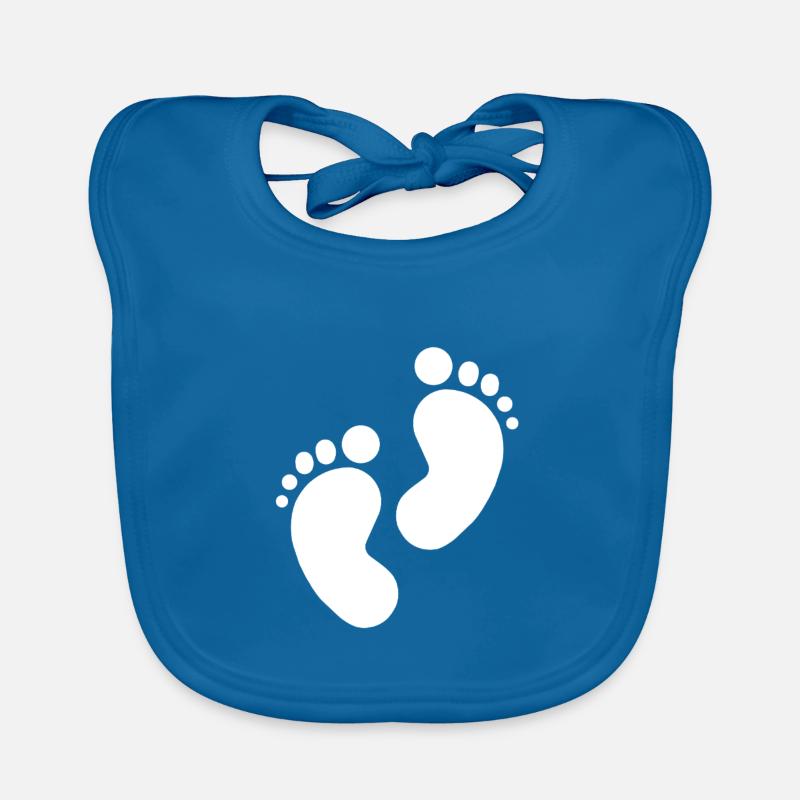 Empreinte de bébé, pieds de bébé Bavoir bio Bébé