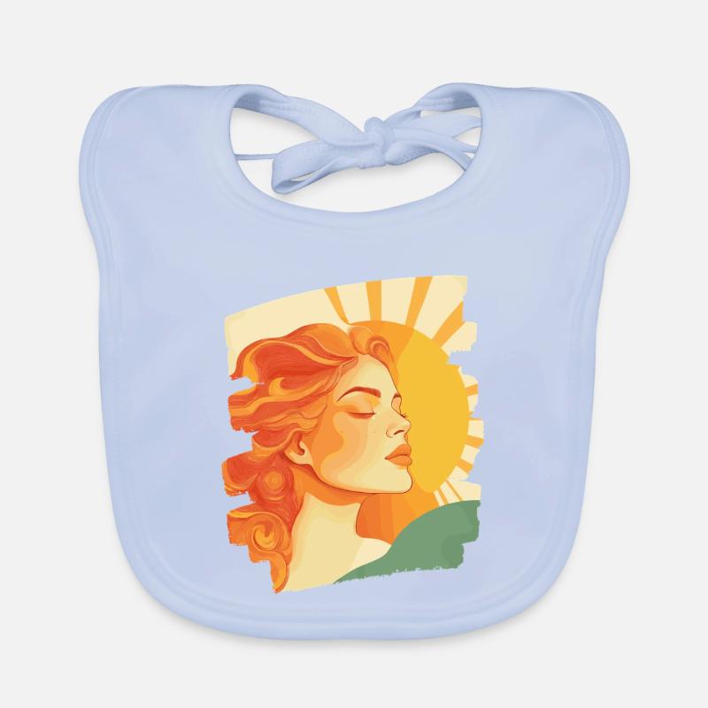 Sommer Sonne Retro Baby Bio-Lätzchen